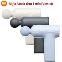 XIAOMI Mijia Fascia Gun 3 Mini Portable Muscle Massage Gun 12kg Thrust Brushless Silent Motor 3 Massager Heads Relax the Body