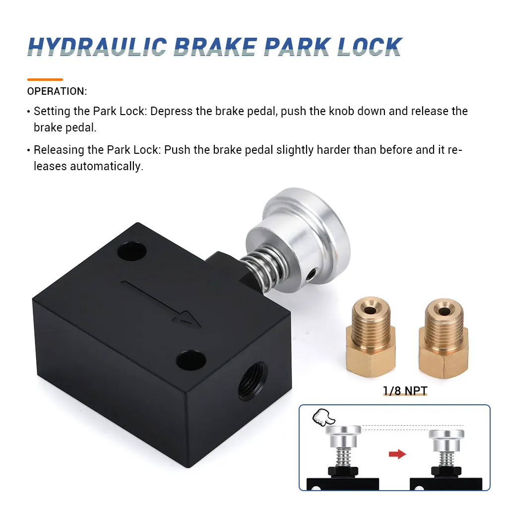 Ride Safe With Pressure Hold Disc Drum Brake Line Park Uses Hydraulic Line Pressure To Temporarily Hold Brakes Black
