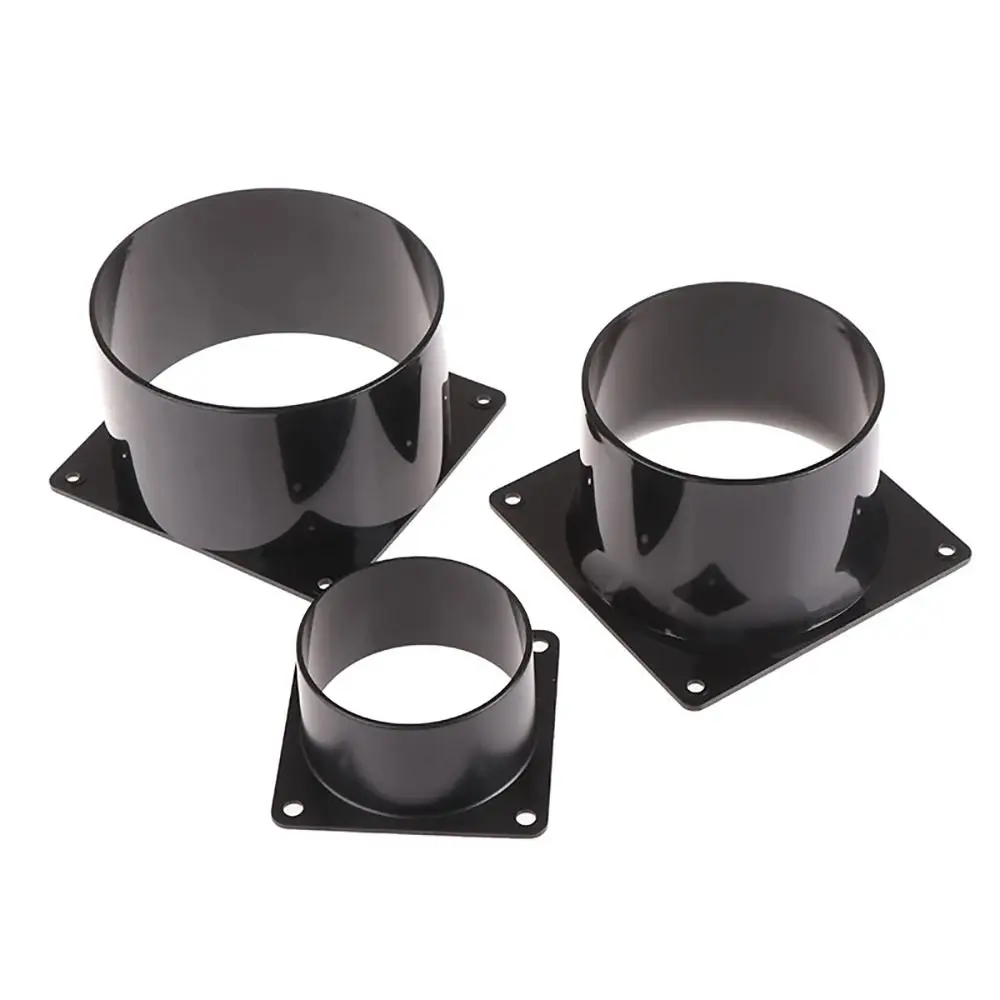 Flange Connector ABS Square Bottom Straight Flange Air Inlet And Outlet Air Ducting Connection Flange Ventilati Pipe Fitting