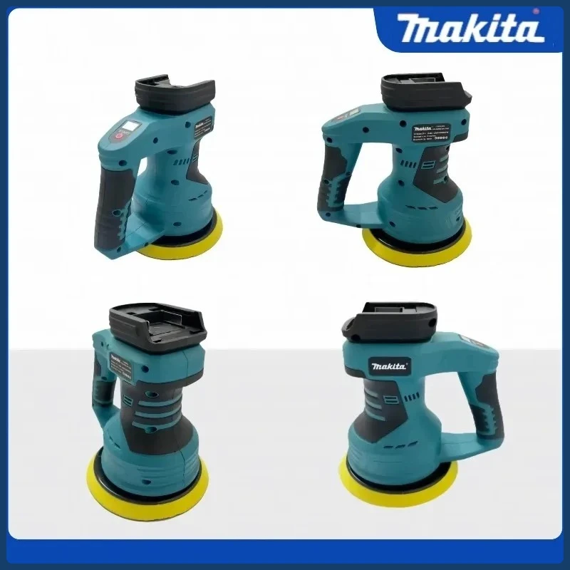 Makita 18V Akumulatorowa polerka samochodowa, elektryczne narzędzie do woskowania i polerowania z 8 regulowanymi prędkościami