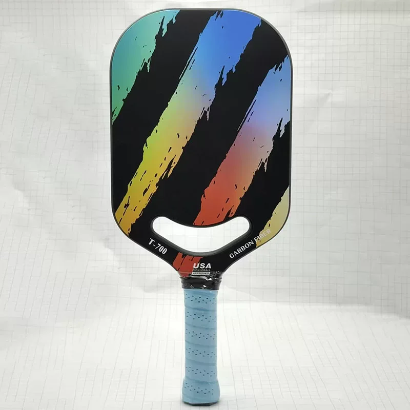 Gradient Design Aerodynamics 16mm T700 Carbon Fiber Honeycomb Core Thermoformed Frameless Premium Pickleball Racket USAPA Paddle