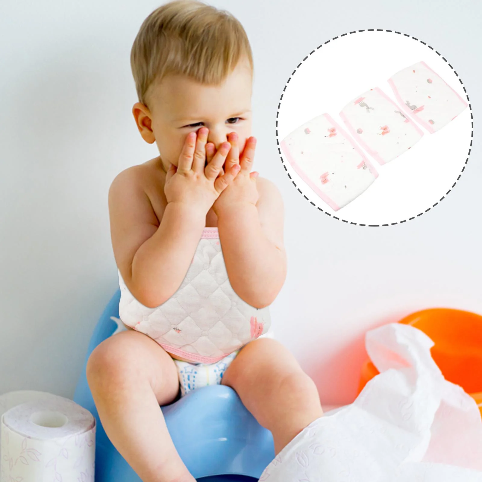 

3Pcs Infant Bellyband Warm and Flexible Belly Belt for Baby Smooth Fabric No Discomfort Perfect for Active Sleepers At Night