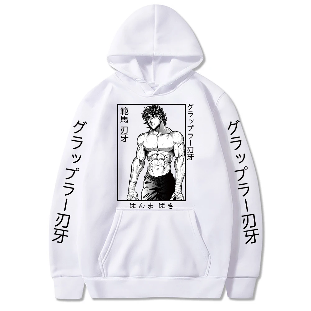 2022 neue Ankunft Anime Lustige Baki Hanma Hoodie Sweatshirt Pullover Streetswear Hoodie Unisex Kleidung