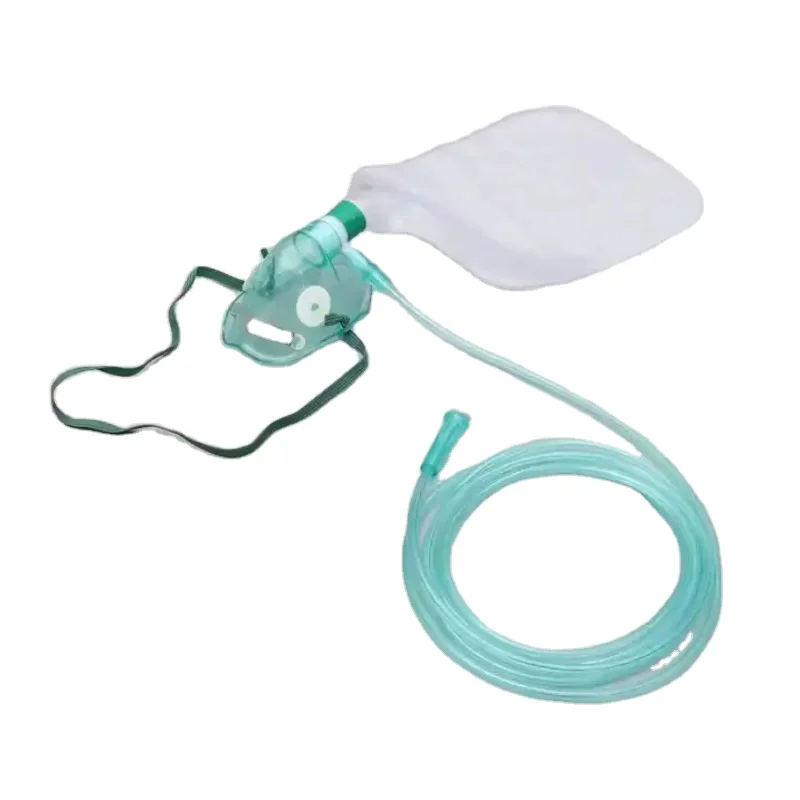 

Hot Sale Transparent Medical Oxygen Mask With Reservoir Bag