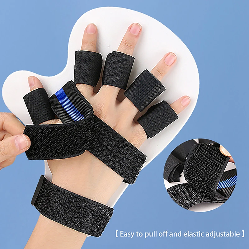 M/L Five Finger Separate Board Finger Separation Fixation Training Splint Stroke Hemiplegia Hand Support Brace Training Tool