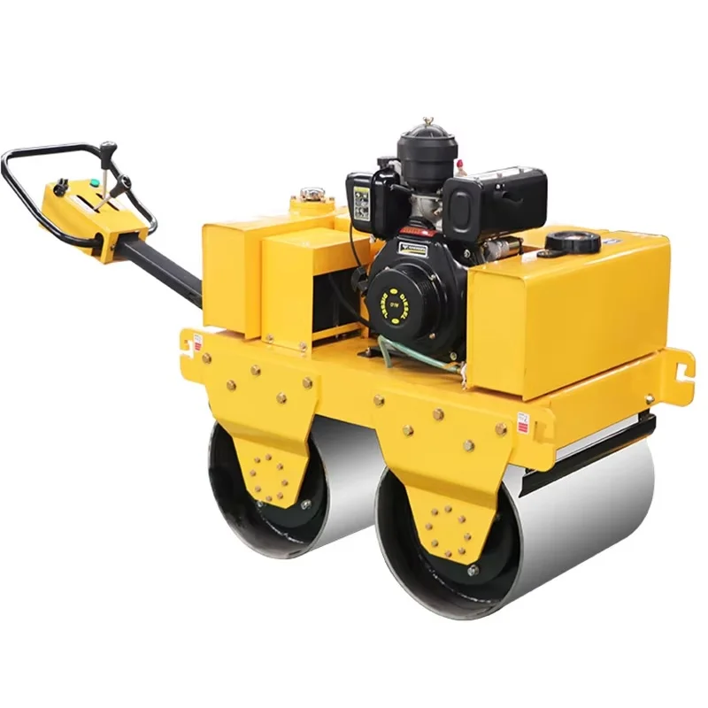 

New Small single-wheel hand-held road roller pavement foundation asphalt flattening machine compactor