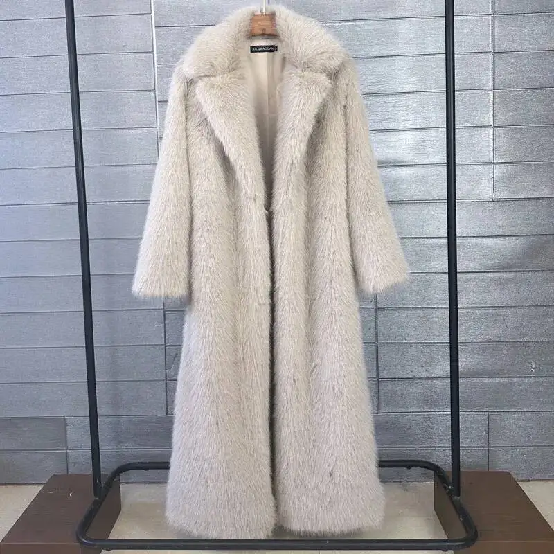เสื้อโค้ทและเสื้อคลุมขนเทียม 2025 แฟชั่นใหม่ คุณภาพสูง เสื้อโค้ทผู้หญิง ฤดูหนาว สไตล์ปกเสื้อ ขนเทียมหนา รุ่น H320