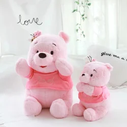 30CM-50CM Disney Winnie The Pooh Bear Doll Pink Bee Cartoon Plush Toy Cute Anime Kawaii Companion Children's Birthday Gift