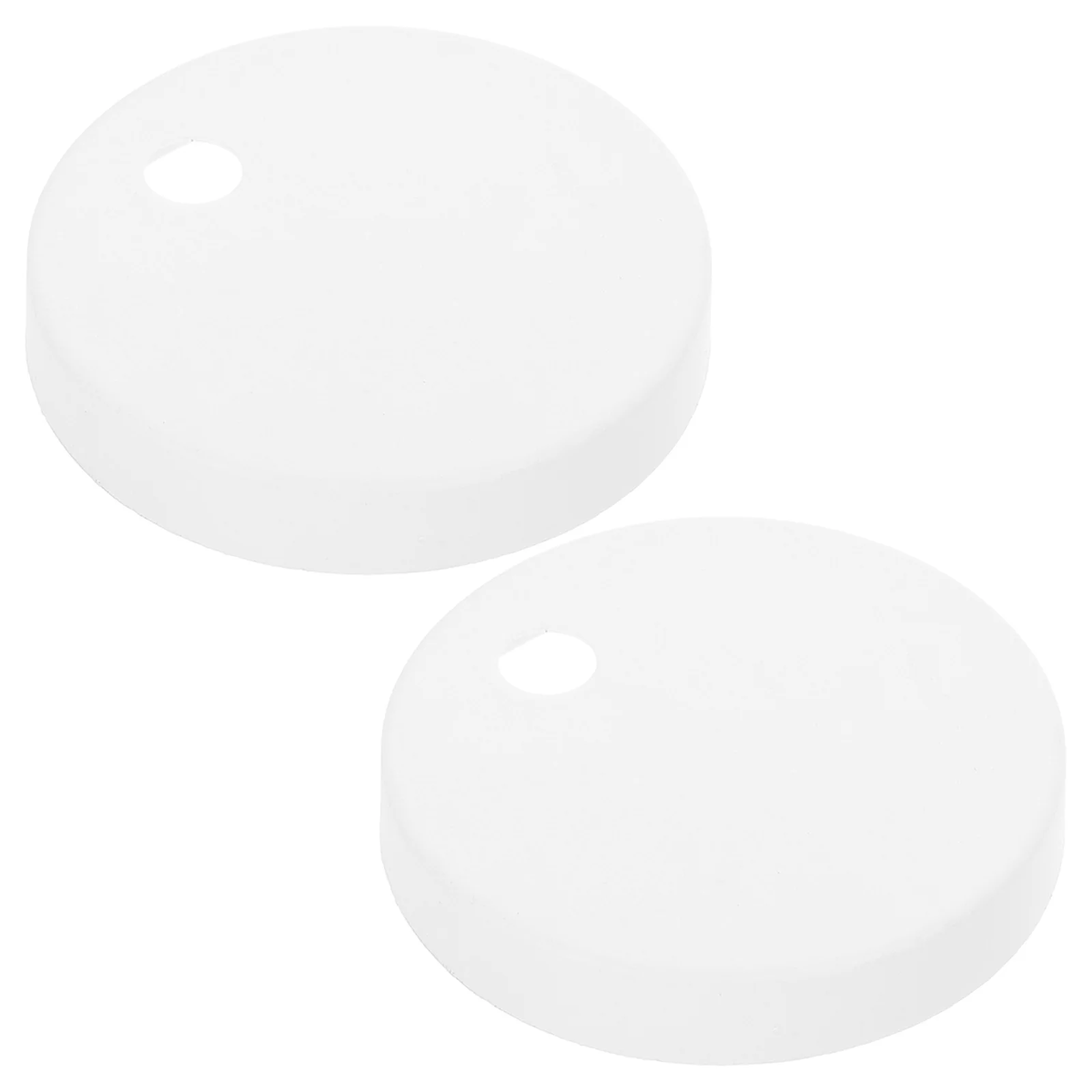 Penutup Baut Toilet 45Mm, Plastik Putih, Bulat, Dekoratif, Pengganti, Tahan Lama, Universal, Suku Cadang Perbaikan Kamar Mandi, Engsel