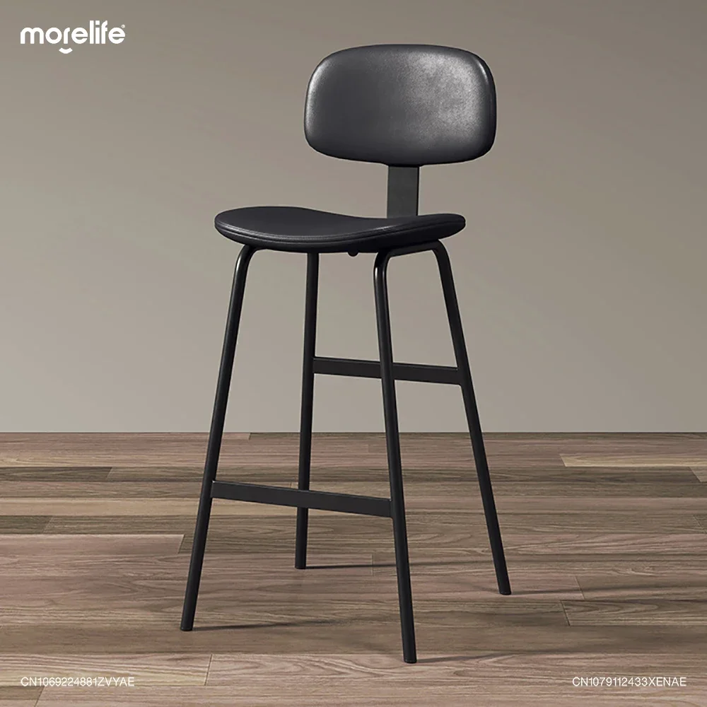New Nordic Bar Chairs Modern Simple Light Luxury Counter Stools Leisure Creative Cafe Iron Art Bar Stool Checkout La Chaise