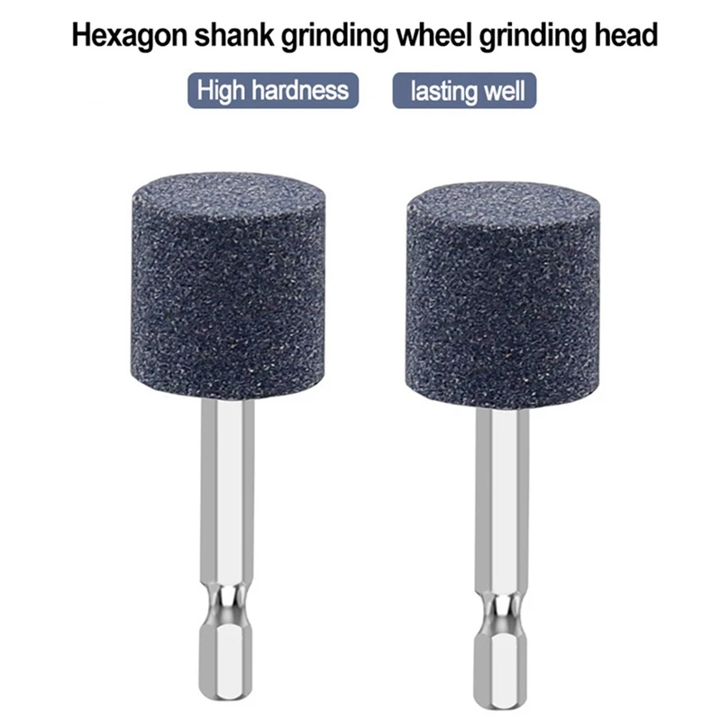 

Two-Piece Hexagonal Handle Grinding Wheel Brown Corundum Grinding Head Cylindrical Grinding Head