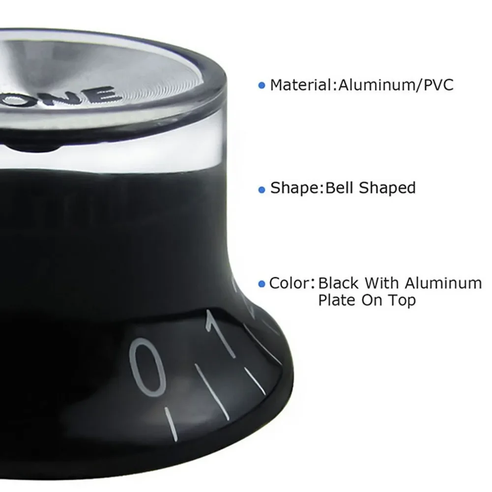 2 Tone And 2 Volume Knobs For Electric Guitars Top Hat Style For EPI LP ST Replacement For Gibson Les And Models