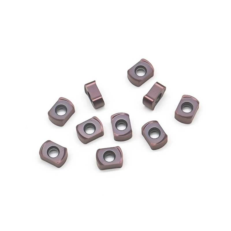 10 Pcs CNC Milling Cutter BLMP0603R-M Cemented Carbide Coating Quenching and High Hardness