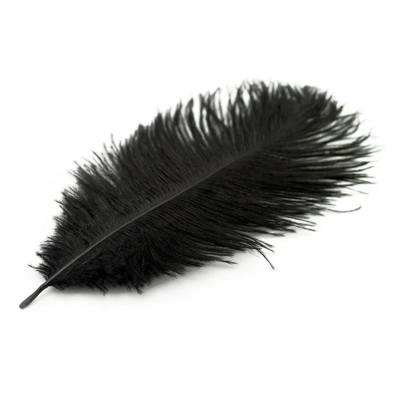 Wholesale Black Ostrich Feather Decor Plumes Feathers for Crafts Table Decoration Accessories Mariage Wedding Vases Handicrafts