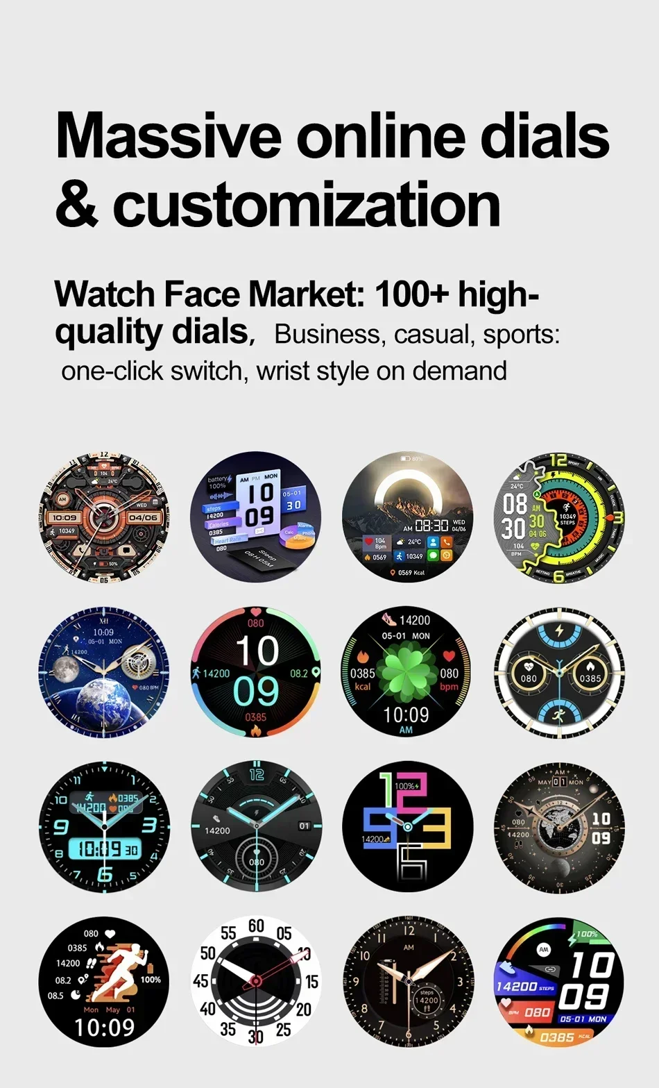 Sports Smart Watch with Bluetooth Calling, IP67 Water Resistance and 150+ Sports Modes description 7