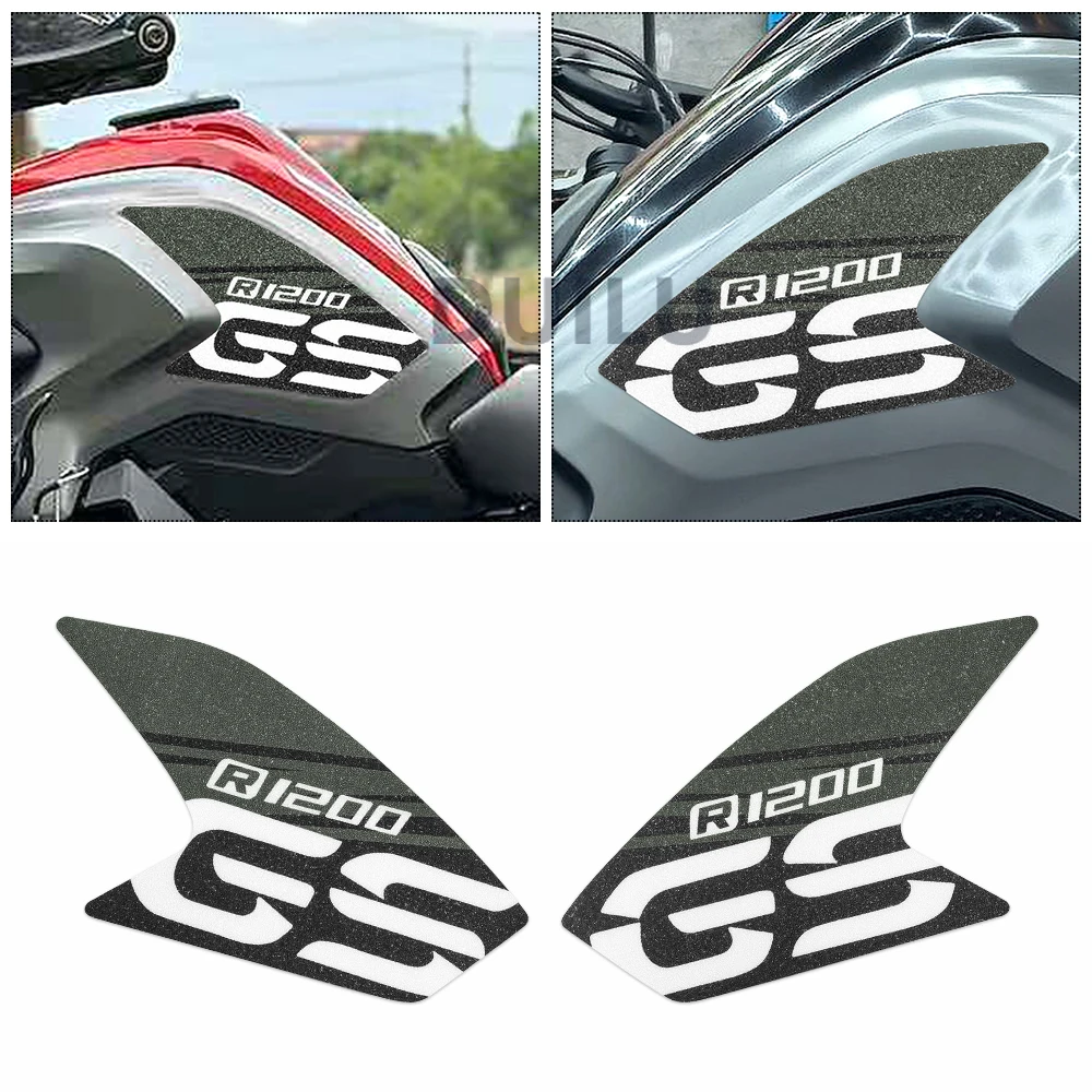 دراجة نارية خزان الوقود وسادة ملصق لسيارات BMW R1200GS R1200 GS R 1200 GS 2013-2017 دراجة نارية متجمد الجانب الركبة حماية ملصقات #2