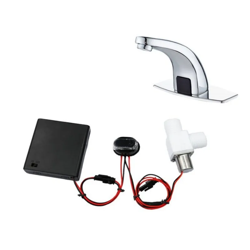 Infrared sensing bistable pulse solenoid valve controller for hand washing and urinal sensing automatic flushing