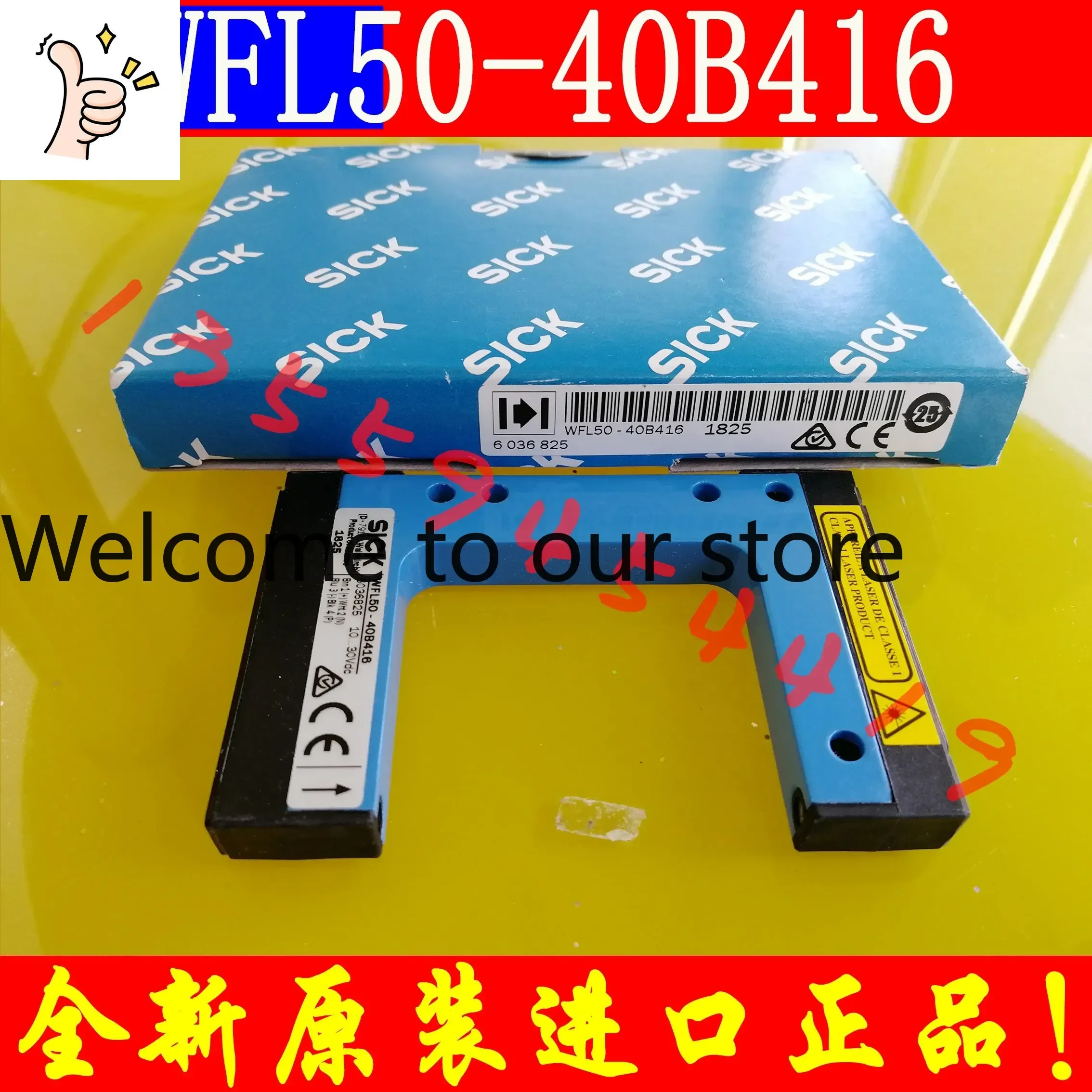 Sensor de Ranhura SICK 2026.4 6036825 WFL50-40B416 Original Genuíno com Frete e Preço Negociável