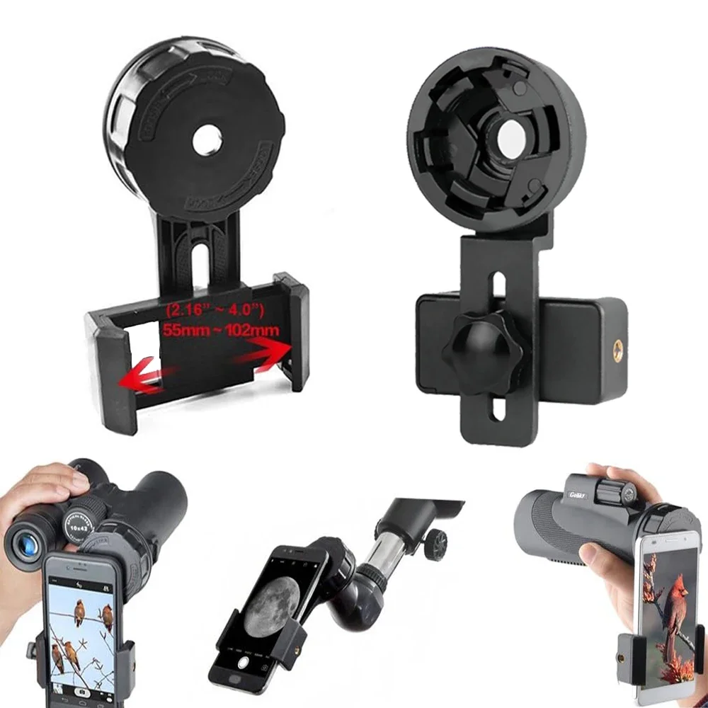 

Spotting Scope Smartphone Camera Adapter Telescope Camera Adapter Cell Phone Adapter Mount for Binocular Monocular Quick Aligned