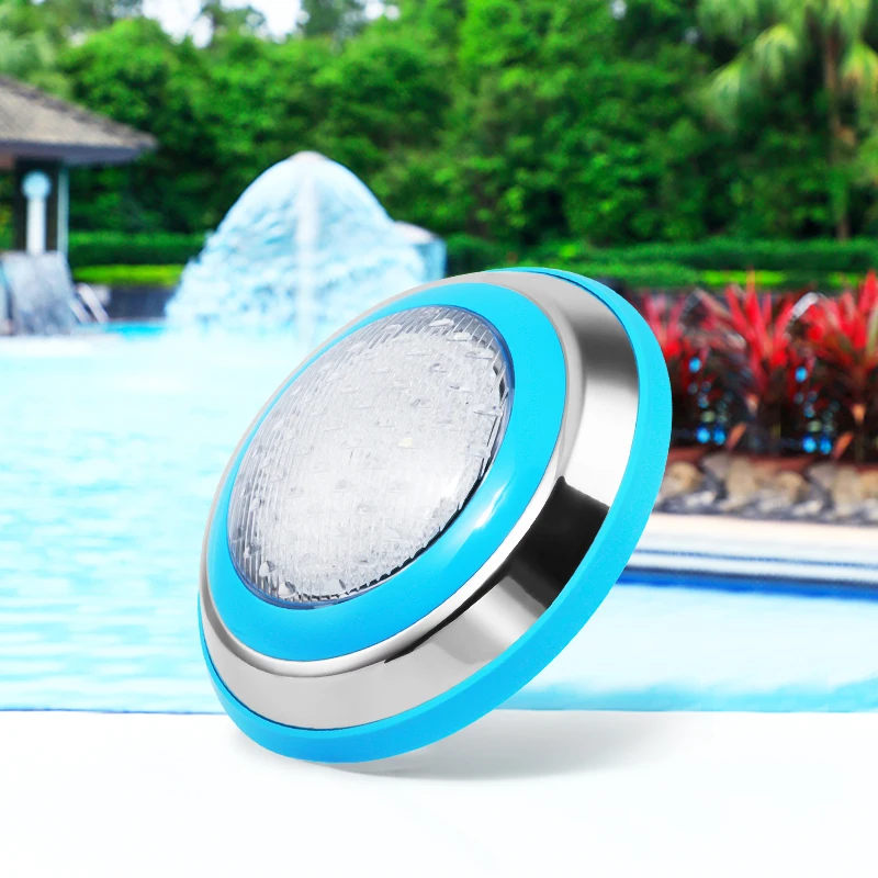 Underwater light LED color-changing light Waterproof 12V stainless steel wall-mounted swimming pool equipment