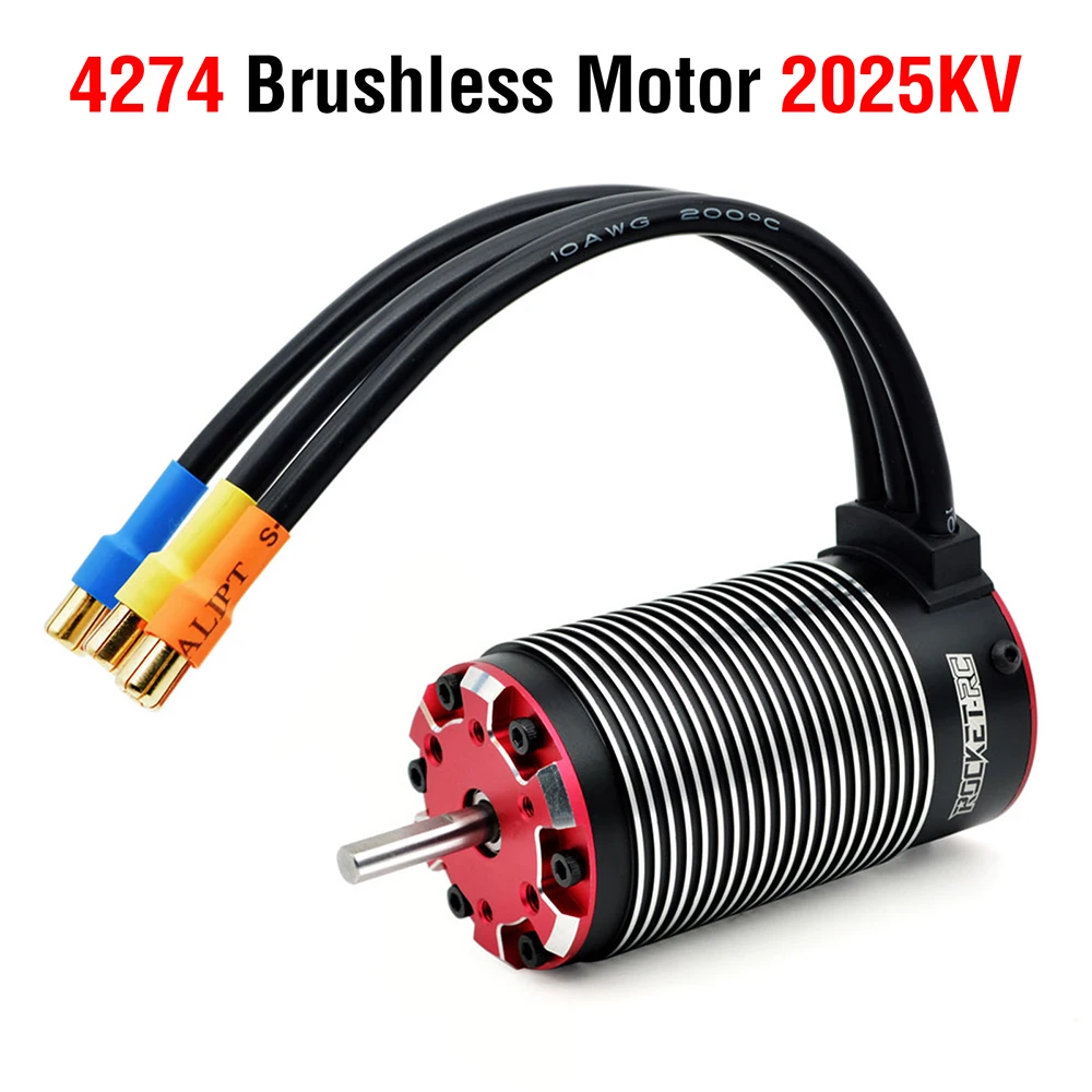 Surpass Hobby Rocket-RC Supersonic Waterproof Brushless Motor 4268 4274 4282 4292 for 1/8 1/7 RC Car Traxxas Wltoys HSP Motor image 3