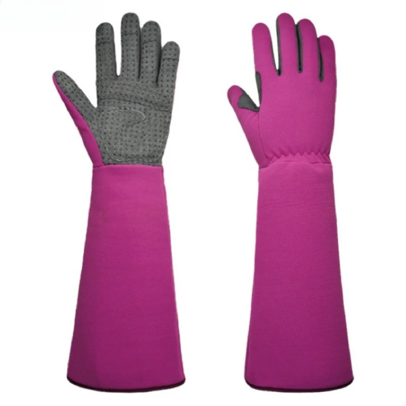 Long Gardening Touch Screen Work Gloves Thorn Wear‑Resistant Non‑Slip Breathable Garden Gloves for Yard Pruning Planting