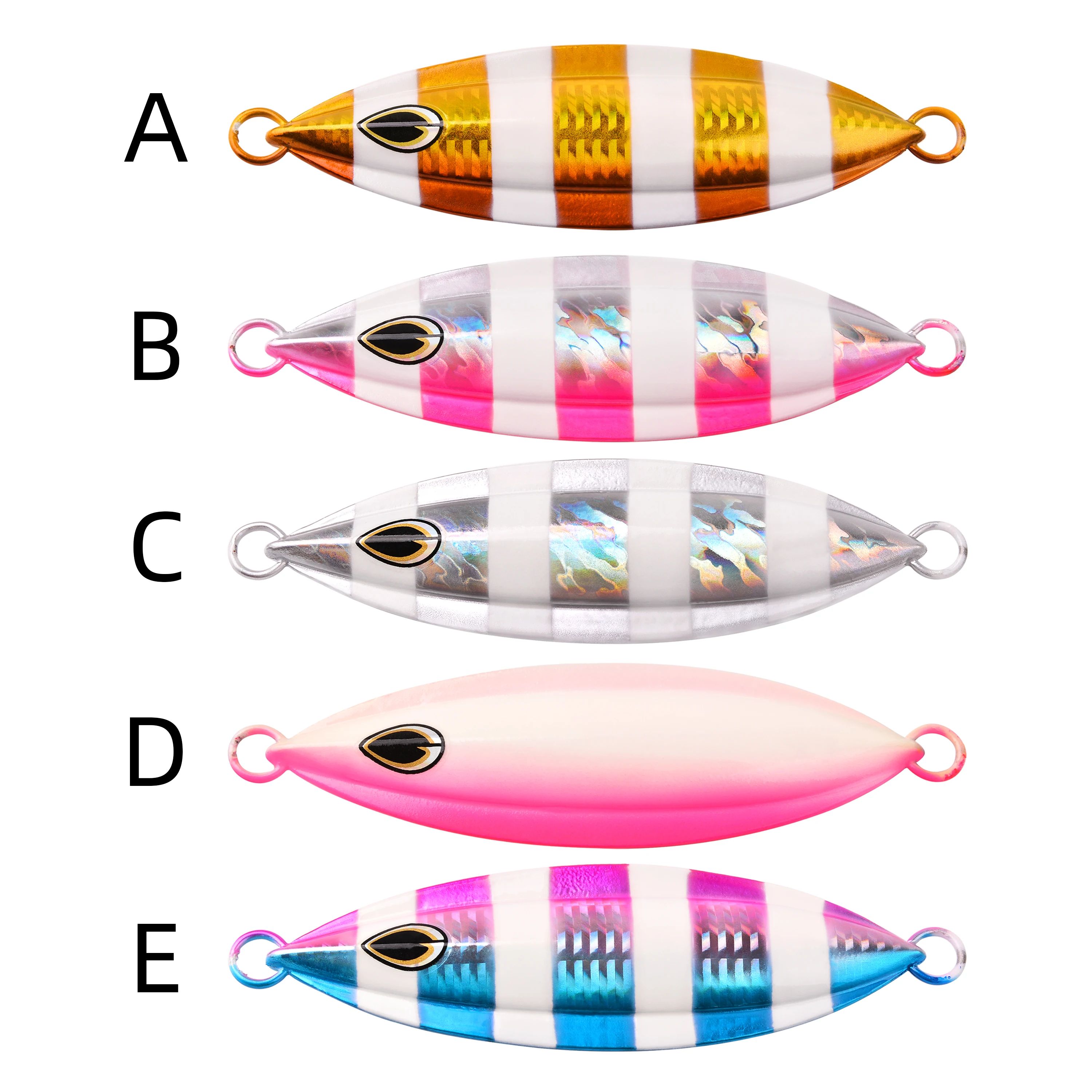 1PC Slow Jig 40g 60g 80g 100g 150g 200g Casting Jigging Lure Fishing Jigbait Spoon Metal Jig Lure Saltwater Fishing view 5