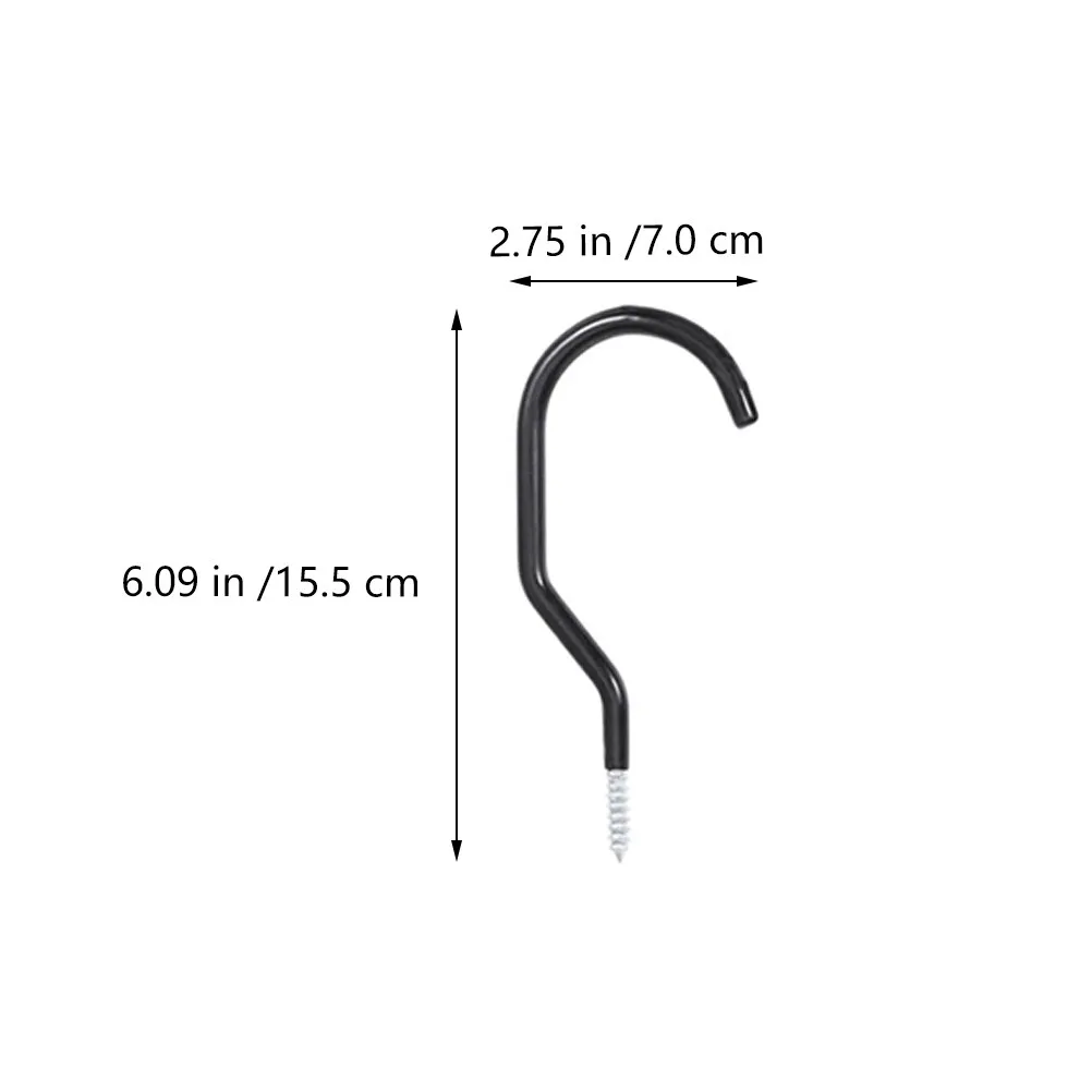 Heavy Duty Bike Storage Hooks 10 Pack Screw In Galvanized Steel PVC Coated Garage Wall Hangers