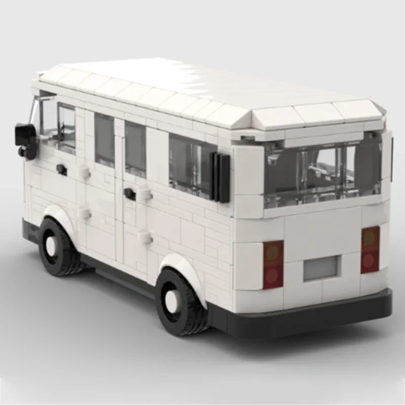 Bloques de construcción City Vehicles Moc para niños, juguete de ladrillos para armar Minibus urbano T2 1997, con tecnología Modular, ideal para regalo de Navidad