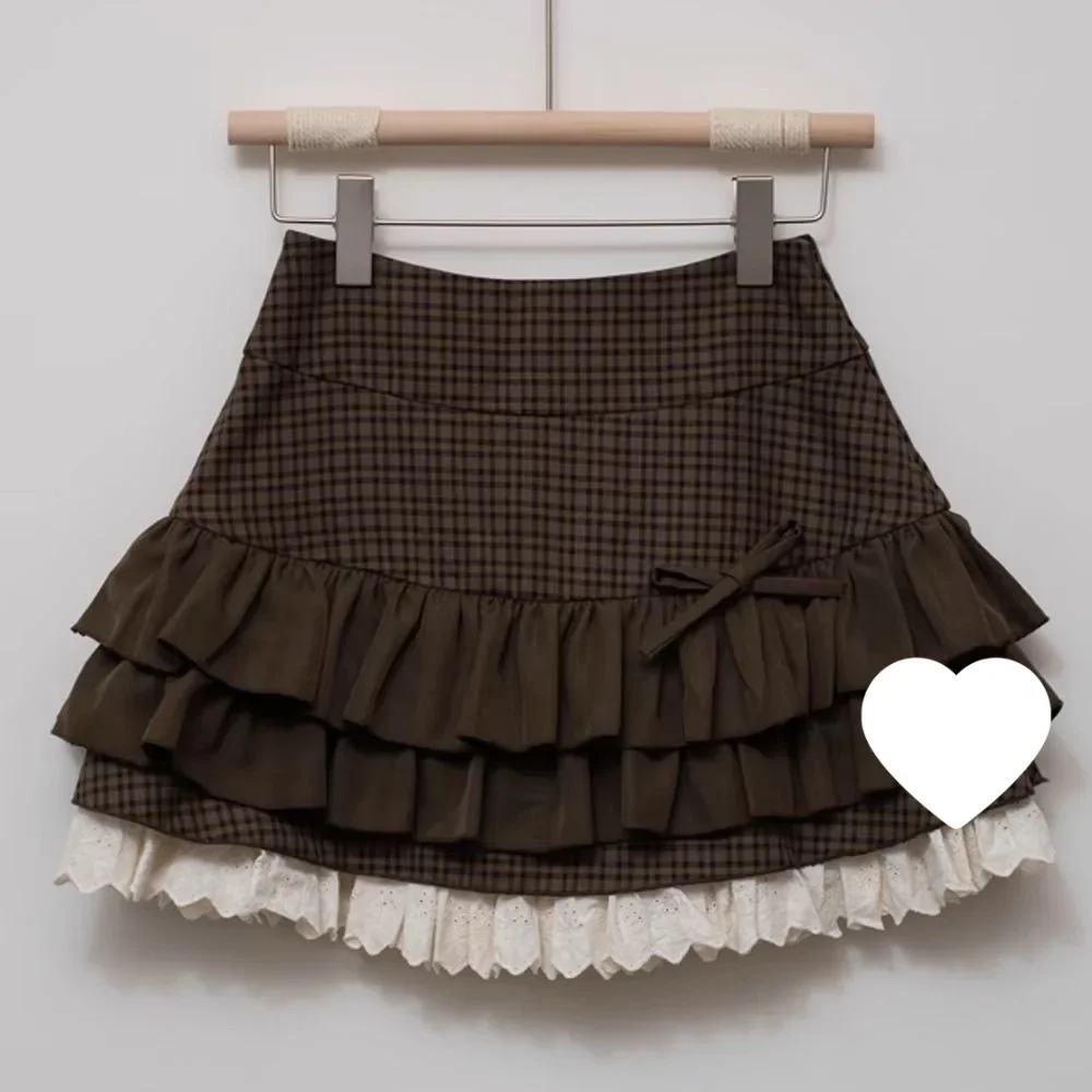 

Новая женская короткая юбка-пачка с объемным бантом, высокой талией и кружевом, в балетном стиле