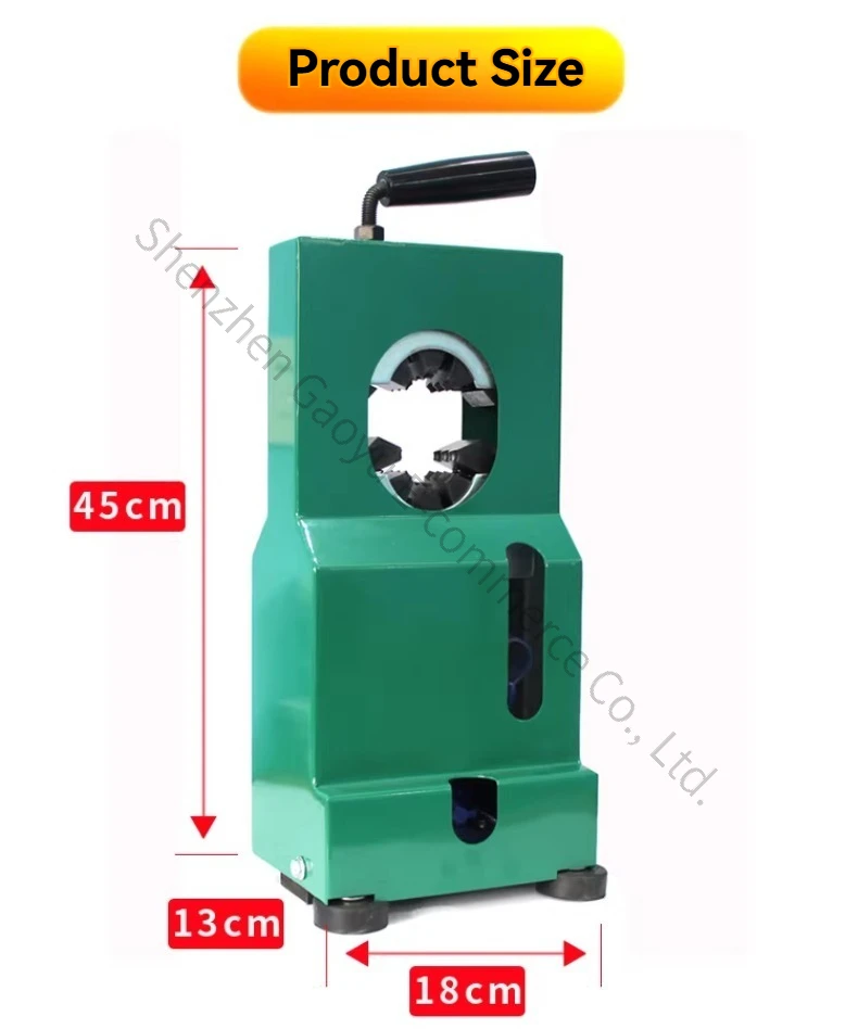 Portable Manual Hose Crimper Tool Kit, for Hydraulic Fuel Air Water Coolant Pipe, Lightweight Handheld Crimping Press Machine