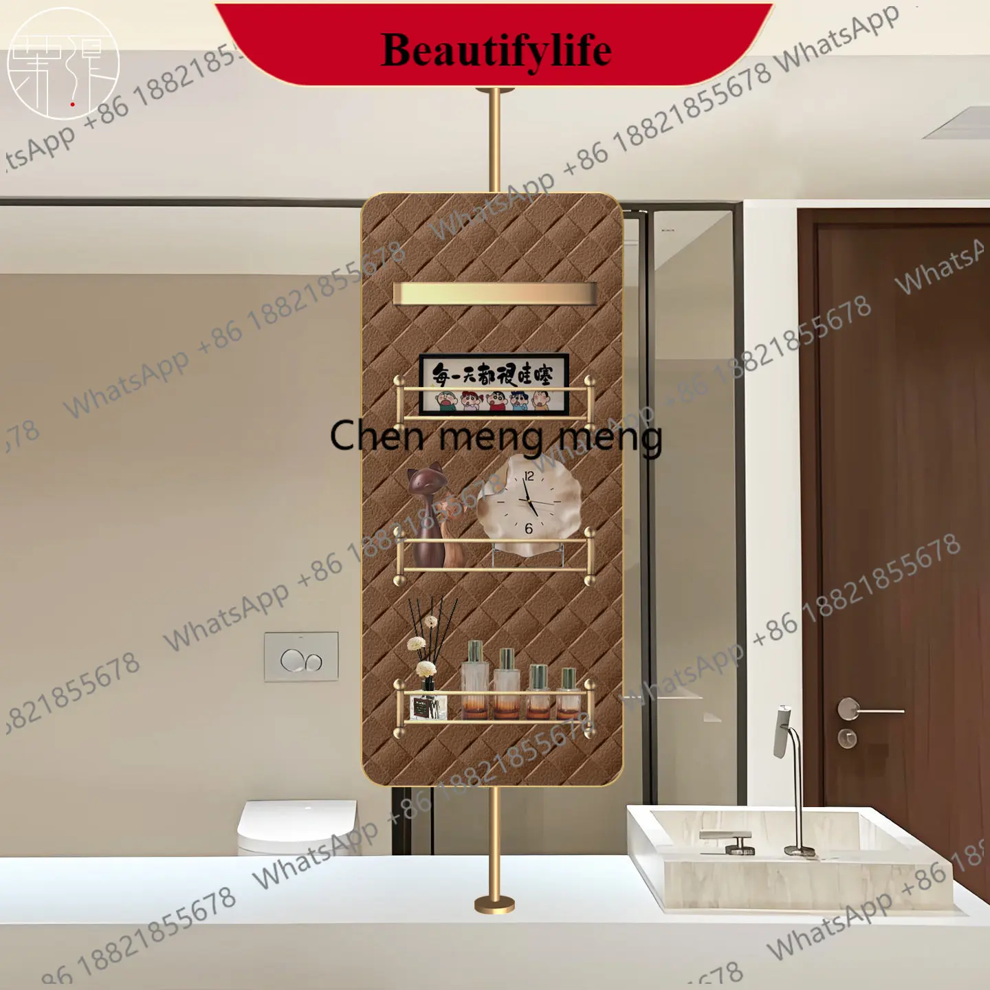 

Зеркало для ванной комнаты M182 Designer, из нержавеющей стали, с подсветкой, роскошное, на заказ, поворотное, подвесное.