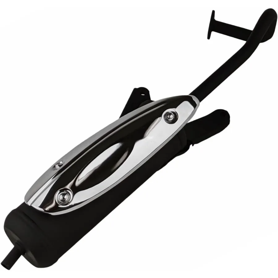 

Комплект глушителей OEM для двигателей 49cc 50cc 60cc 70cc 80cc GY6 QMB139 с хромированной отделкой и теплозащитным экраном, предназначенным для улучшения