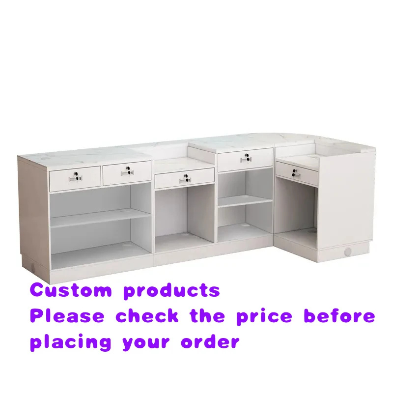 custom.Hongbai Supermarket Cashier Counter Maternity Convenience Bar Cosmetics Pharmacy Corner Multifunctional