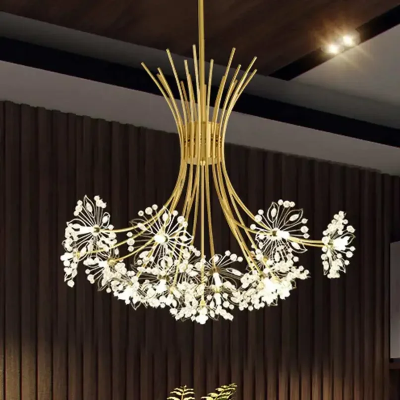 

Ceiling Led Chandelier Modern Crystal Lamp Lustre Living Room Hanging Light Fixtures Kitchen Bedroom Home Decoration Black