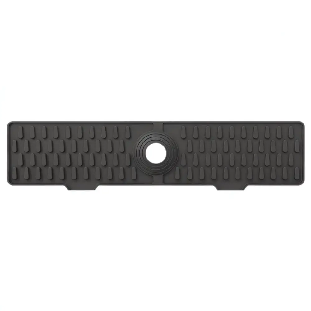Silicone Drying Mat Kitchen Sink Countertop Protector Heat Resistant Non Slip Drainer Tray For Dishes And Cups