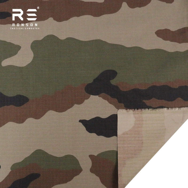

hot sale 50% Nylon 50% Cotton fabric French IRR camo