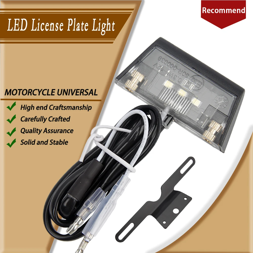 Suitable for Rizoma license plate lights electric off-road motorcycles LED license plate lights high brightness license plate li