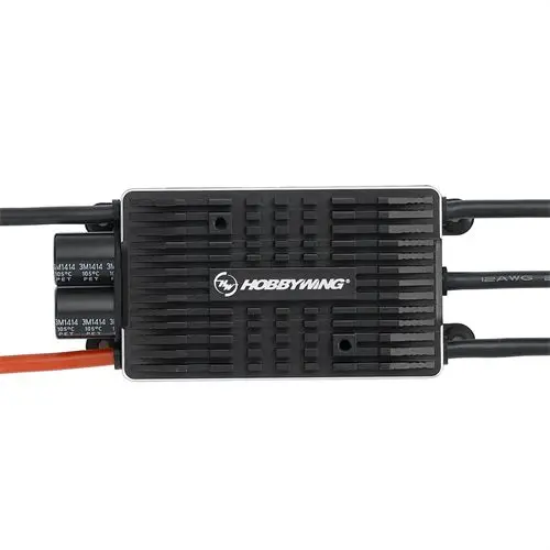 HobbyOO- Platinum Brushless ESC pour RC Helicopters and Aircraft, Lipo Africmold, HV 130A, V4, BEC, OPTO 6-14S