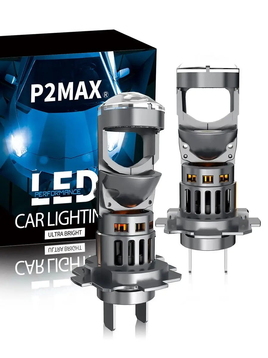 Plug and Play G18 H7 60 W 6000 K weiße LED-Projektorlinsenbirnen, schön geschnittene Beleuchtungslinie für Autoscheinwerfer