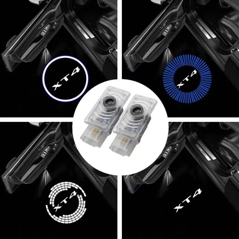 

LED Car Door Light Projector Courtesy Ghost Shadow Welcome Lamps Suitable for Cadillac SRX XT4 XT5 XT6 ATS XTS CTS CT6 Car Goods