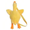 1085-81f859.jpg Goose Plush Shoulder Bag Coin Purse Yellow Duck