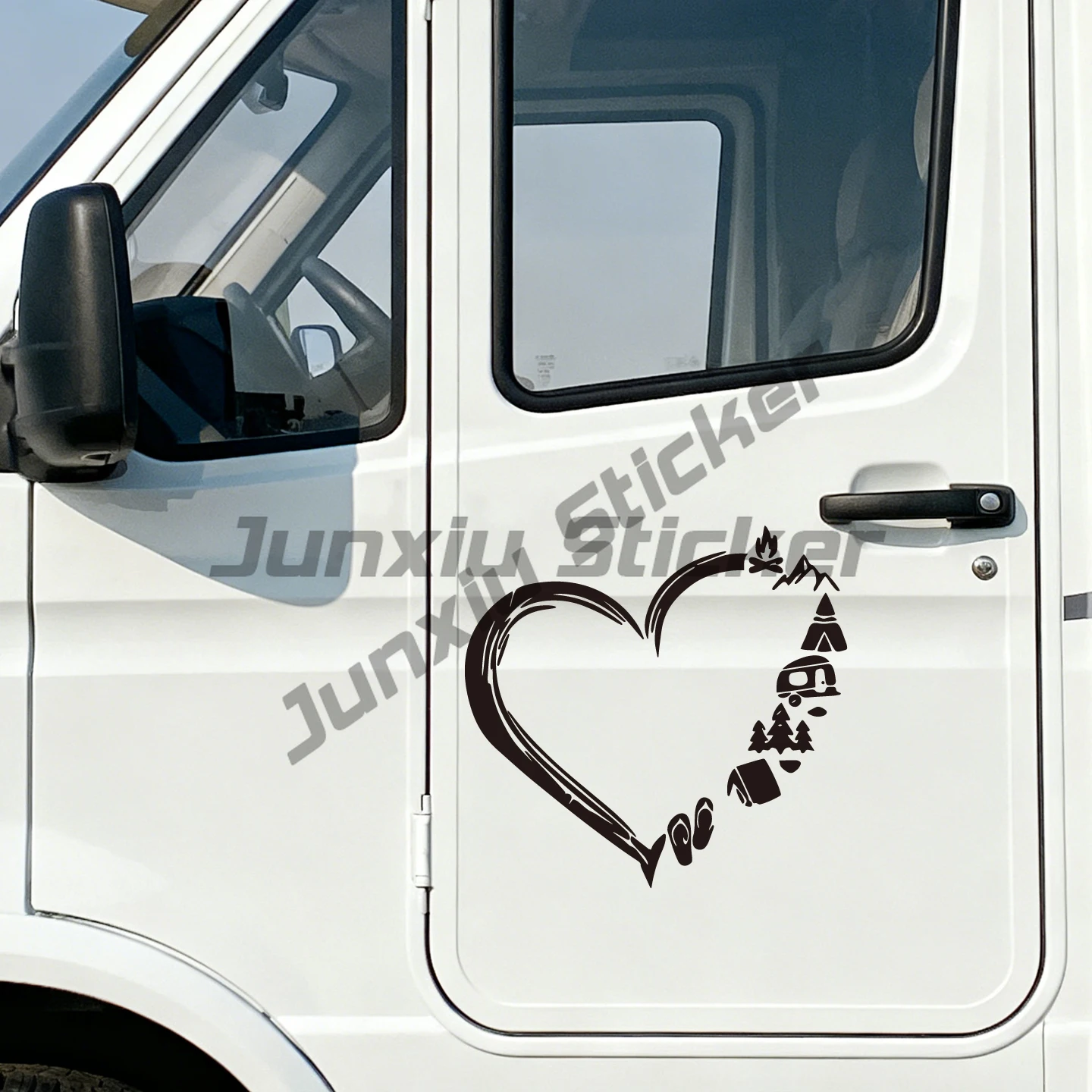 Love Traveling Loving CampingRV TravelWindow Body Car Accessories Decorative Stickers Station Wagon Creative Love