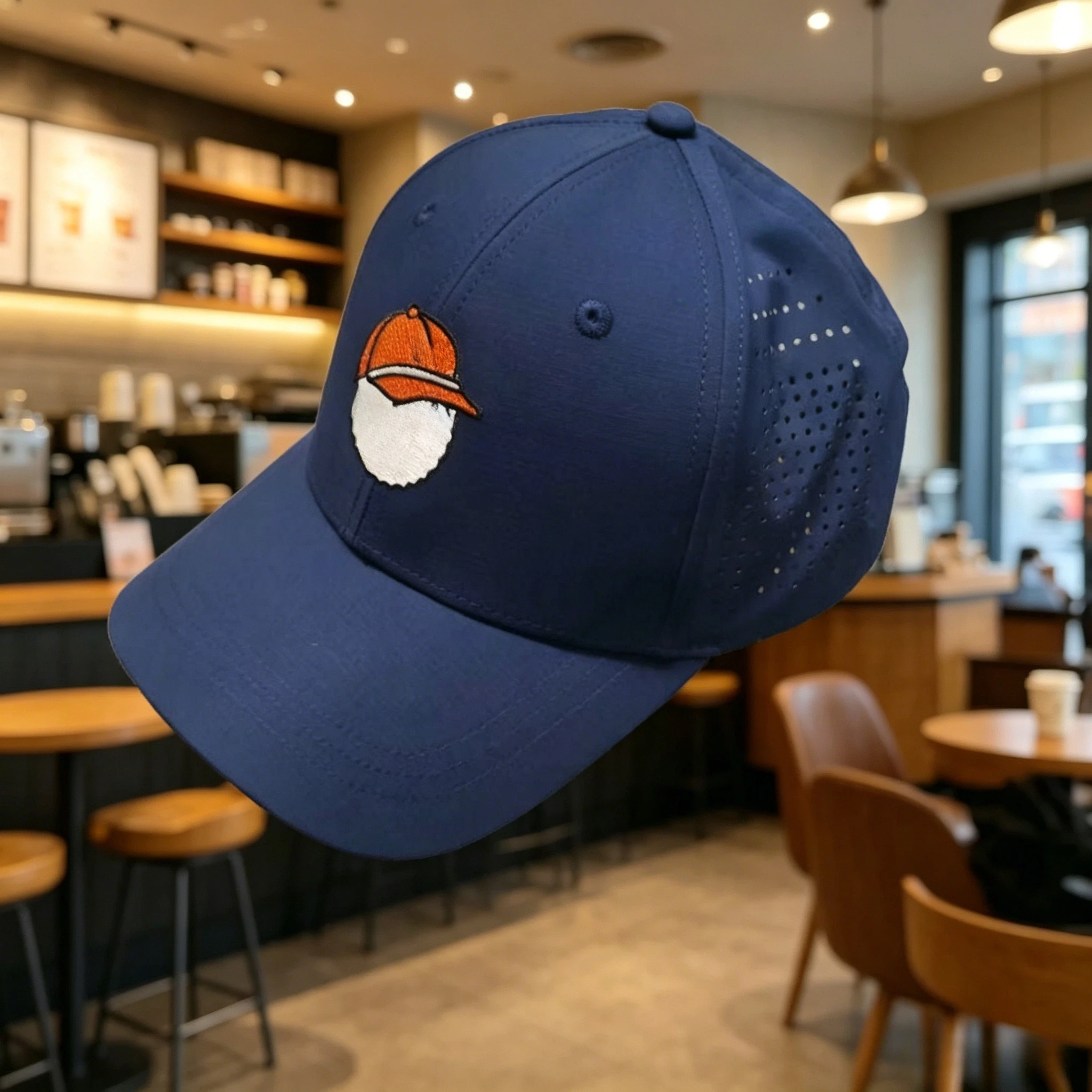 Unisex Summer Golf Baseball Cap, Breathable Perforated Outdoor Sun Hat for Men Women Couple view 5