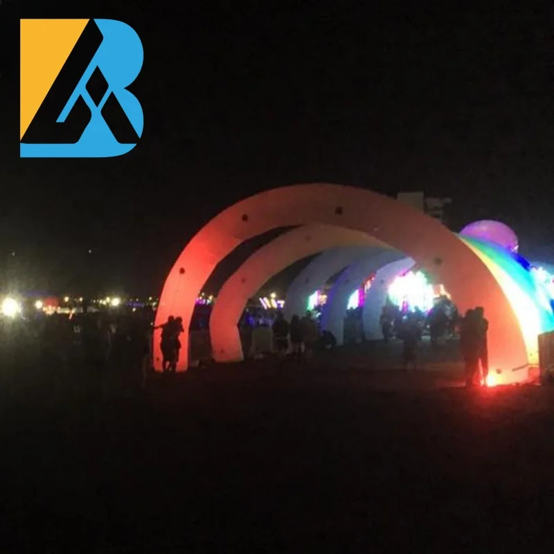 Custom Built Event Party Supplies LED Lighting Giant Inflatable Arch for Decoration Toys