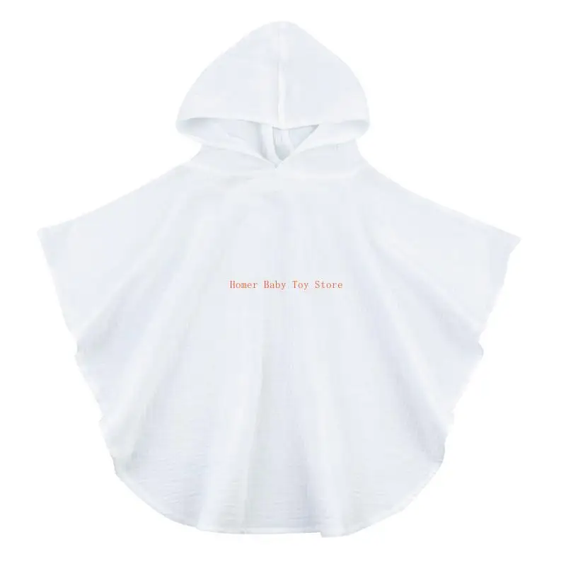 

J0PF Baby Bath Towel Cotton Hooded Baby Towel Bathrobe Sleepwear Children Clothing Newborn Shower Present for Boys Girls