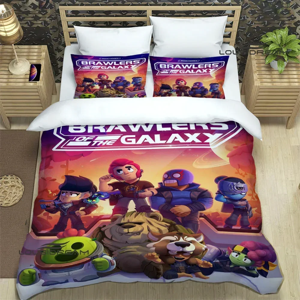 

3D Game B-rawl Cartoon S-stars Printed Bedding Sets exquisite supplies set duvet cover bed comforter set bedding set luxury