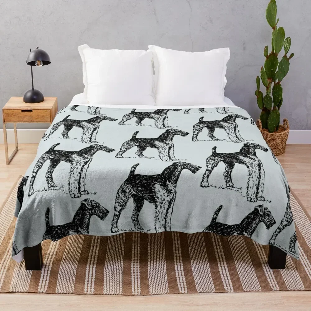 

Airedale Terrier Throw Blanket Blankets For Sofas Tourist Thermals For Travel Blankets
