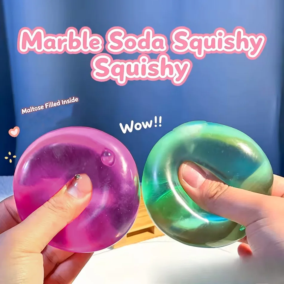 *Moldable Squishy Pearl Coconut Oil Squeeze Toy Moldable Stress Ball Squishy Toy Slow Rising Decompression Sensory Toy for Adult