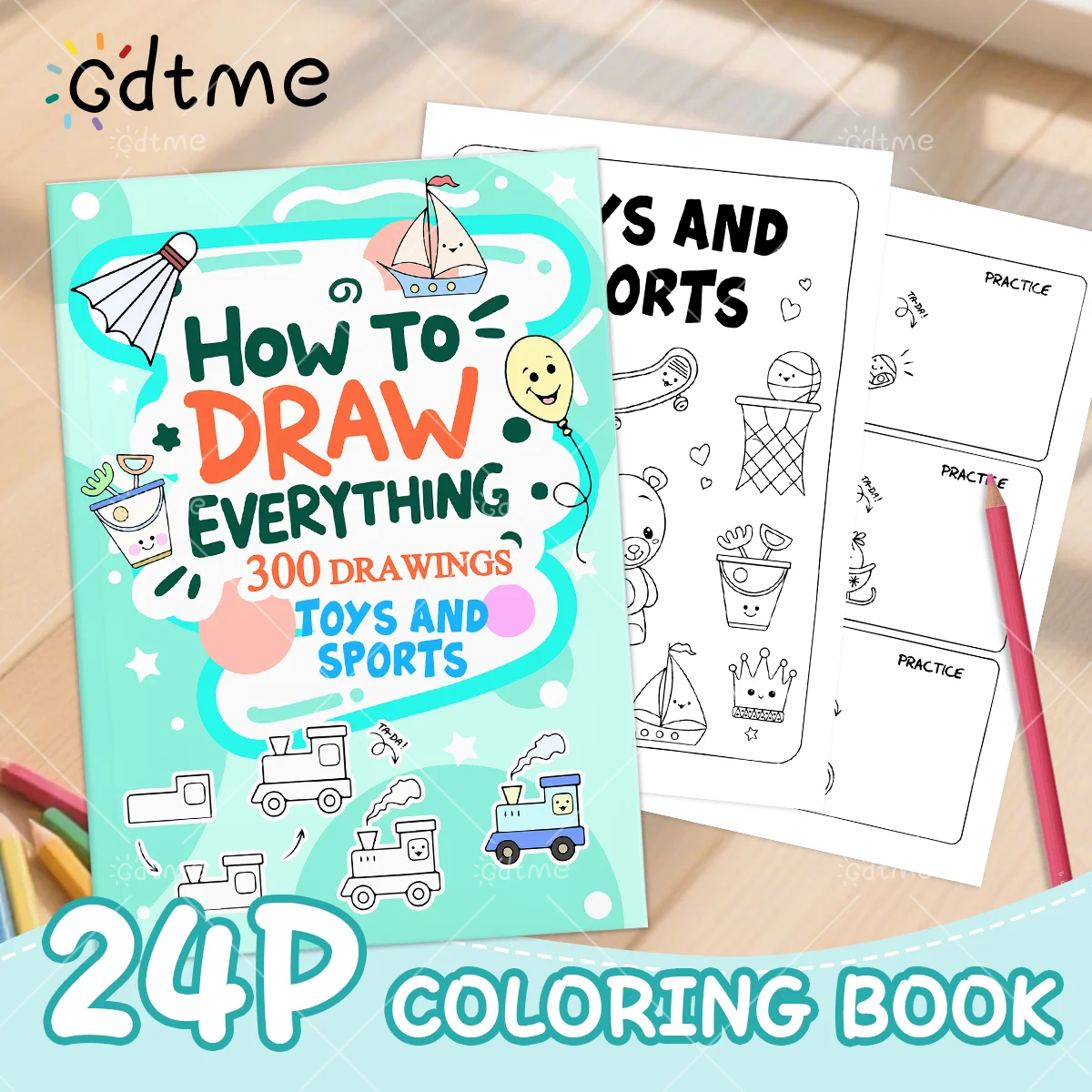 How to Draw Everything Coloring Book for Adults Anti Anxiety Stress Relief DIY Drawing Art Activity Book Perfect Gift